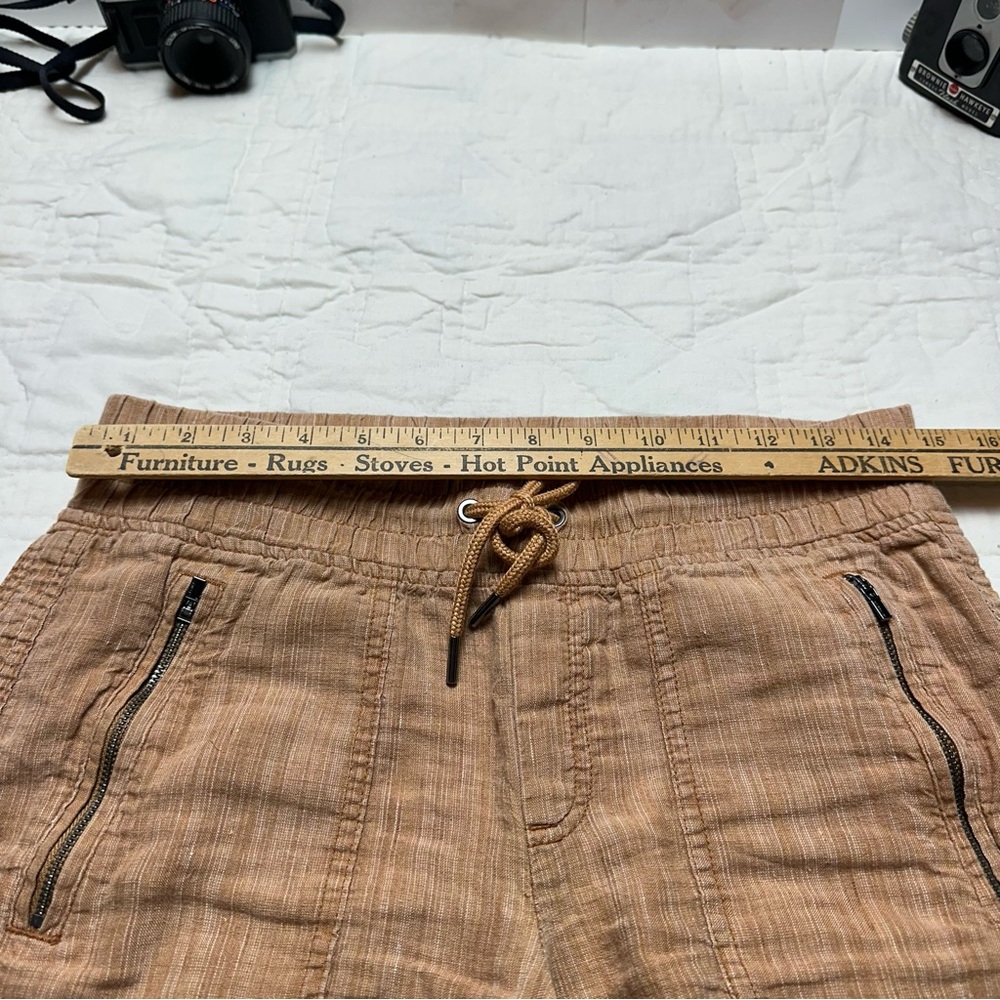 Athleta Cabo Linen Wide Leg Pants | 100% Linen Resort Coastal butter mom - Picture 5 of 12